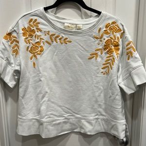 Anthropologie, Maeve crop sweatshirt, sz Lg